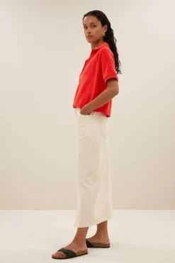 By bar Tops & Shirts*harper slub top | poppy red