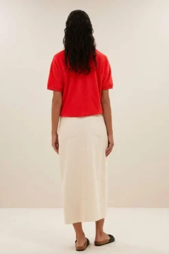 By bar Tops & Shirts*harper slub top | poppy red