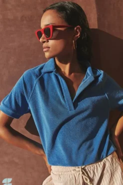 By bar Tops & Shirts*harper slub top | queens blue