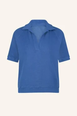 By bar Tops & Shirts*harper slub top | queens blue