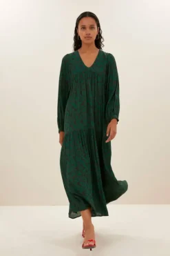 By bar Jurken*hayley spotted dress | spotted print