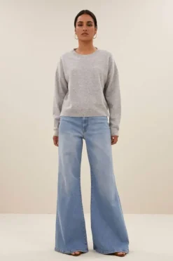 By bar Truien*holly ls pullover | grey melee