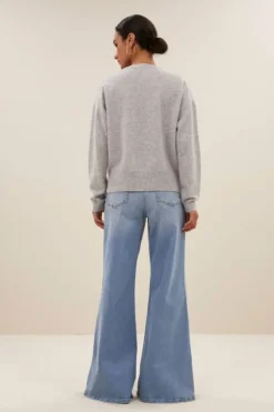 By bar Truien*holly ls pullover | grey melee