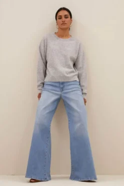 By bar Truien*holly ls pullover | grey melee