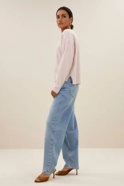 By bar Truien*holly ls pullover | oyster