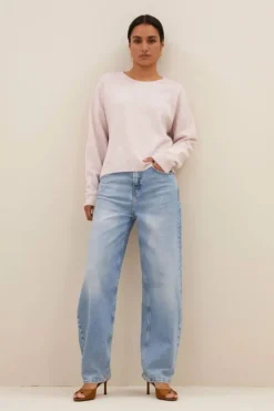 By bar Truien*holly ls pullover | oyster