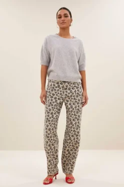 By bar Truien*holly ss pullover | grey melee