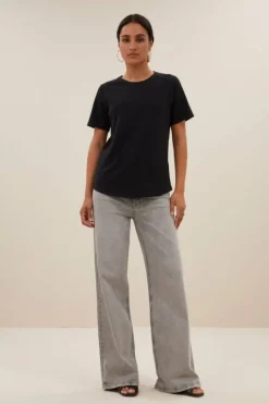 By bar Tops & Shirts*holy logo top | jet black