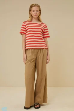 By bar Tops & Shirts*hope big stripe top | poppy red