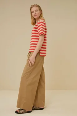 By bar Tops & Shirts*hope big stripe top | poppy red
