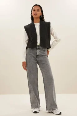 By bar Gilets & Spencers|Jassen*isla embroidery jacket | jet black