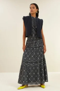 By bar Gilets & Spencers|Jassen*isla embroidery jacket | midnight