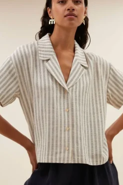 By bar Blouses*jake marine blouse | marine stripe