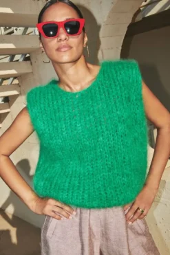 By bar Gilets & Spencers|Truien*james spencer | bright green