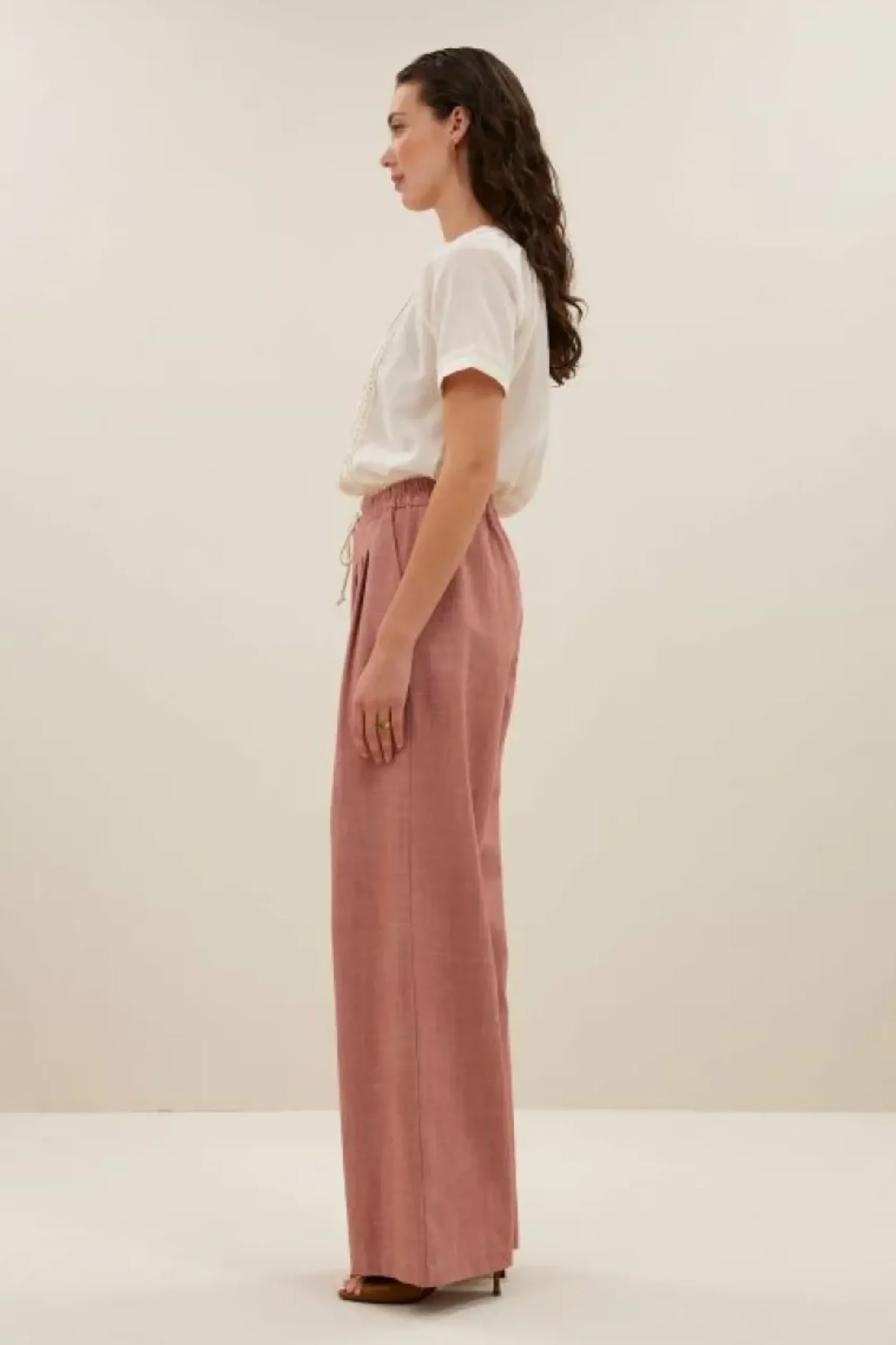 By bar Broeken*jaxx twill pants | old pink