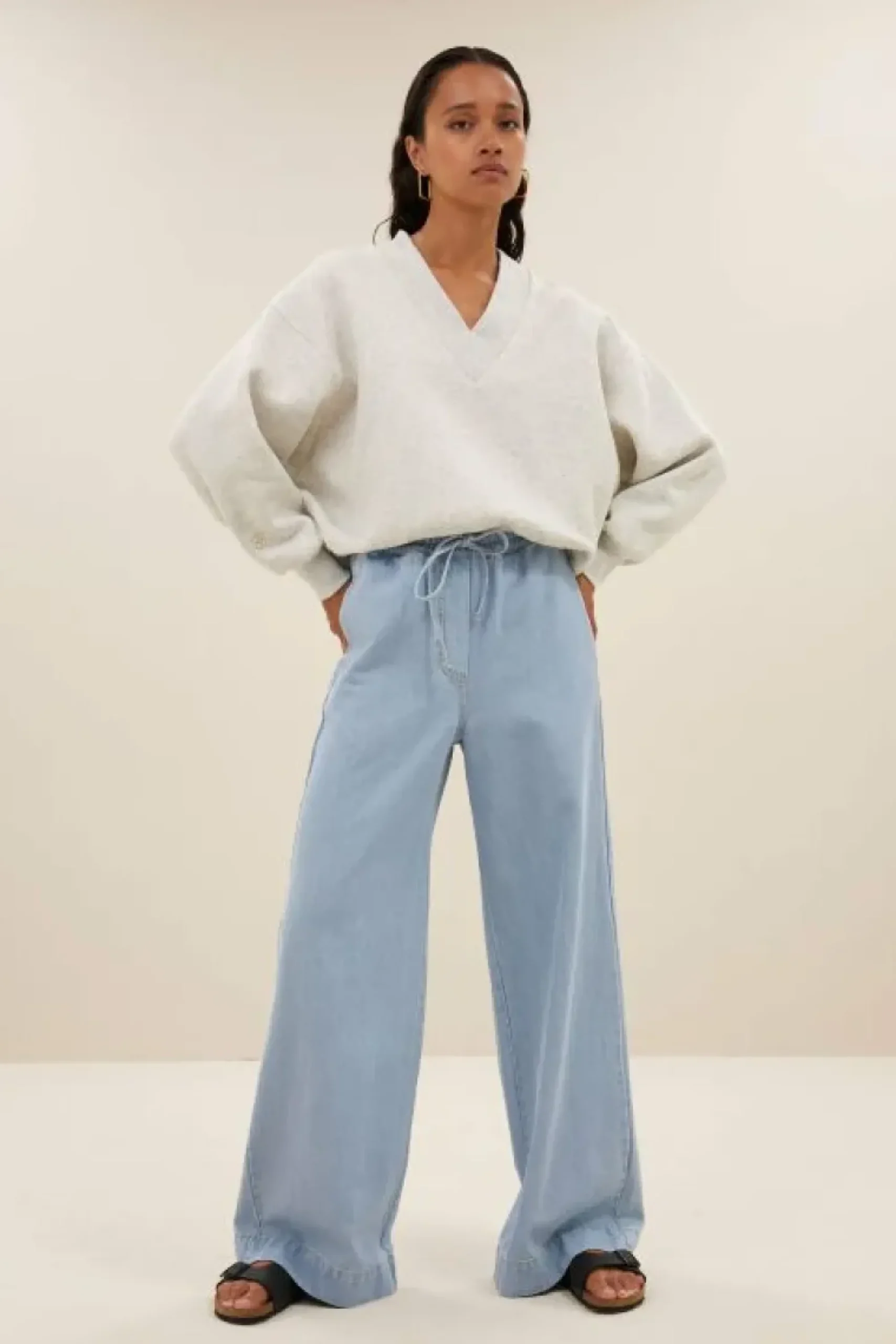 By bar Broeken*jeff denim pants | light denim