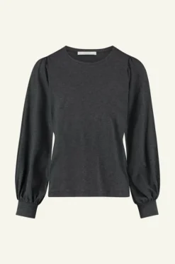 By bar Tops & Shirts*jojo jersey top | dark grey melee