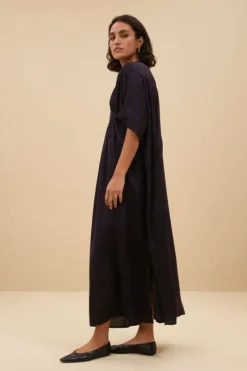 By bar Jurken*kaftan square dress | square print