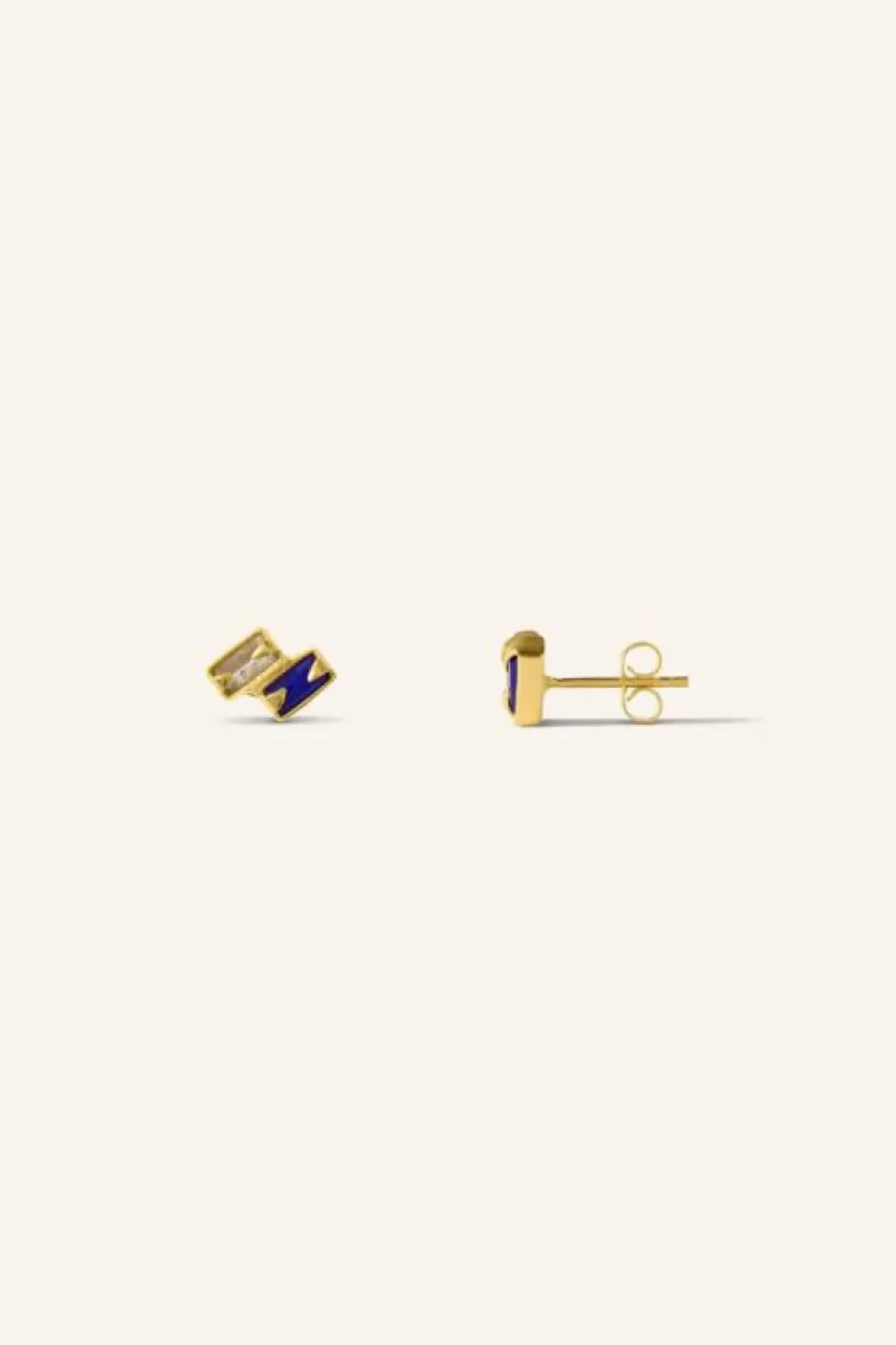By bar Oorbellen|Sieraden*kavi stud earring | blue
