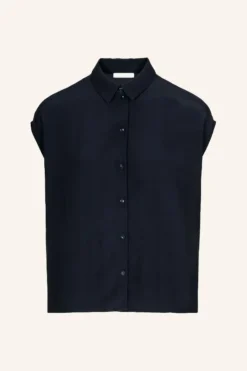 By bar Blouses*kiek viscose top | graphite