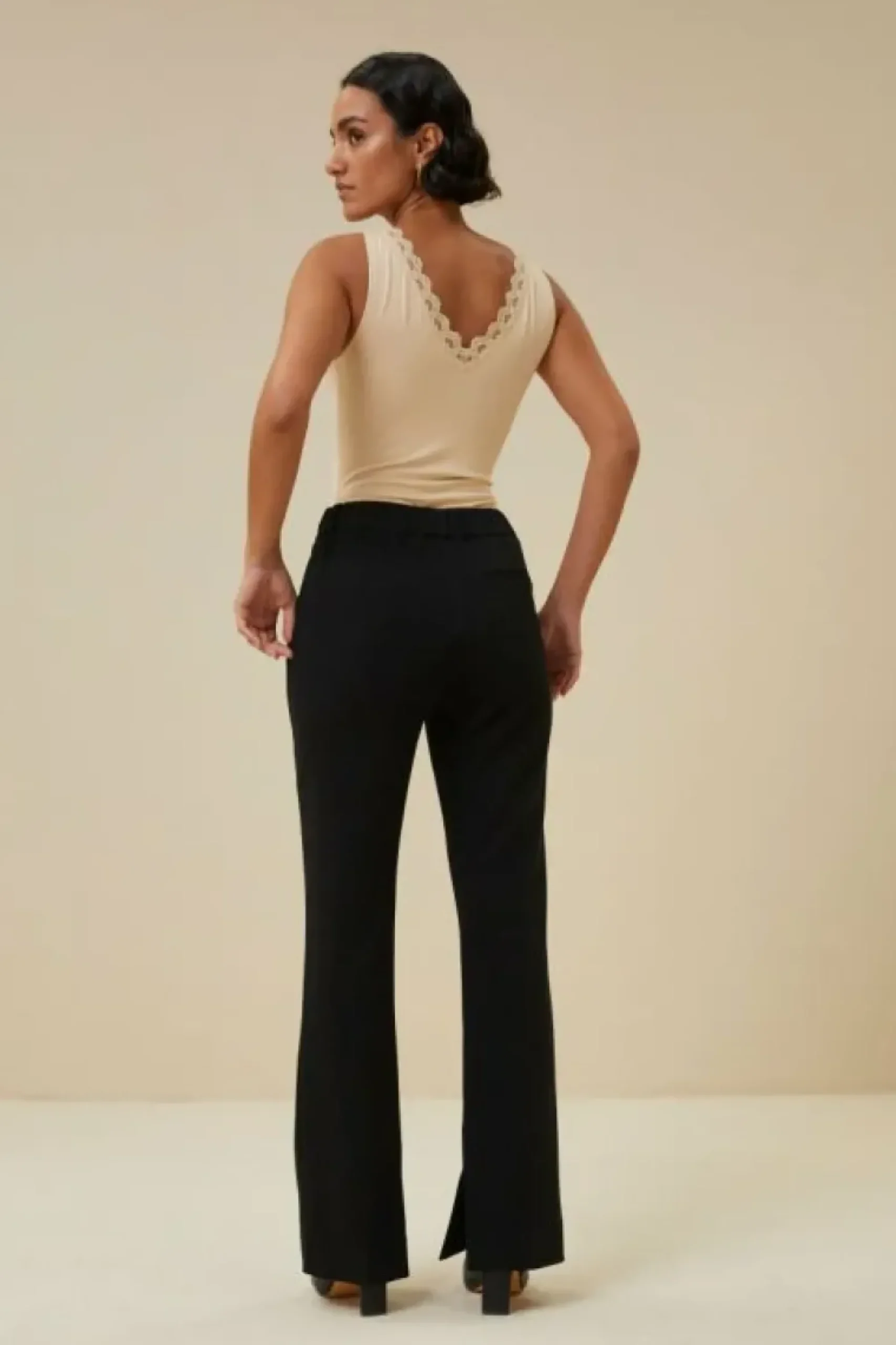 By bar Tops & Shirts*lace singlet | nude