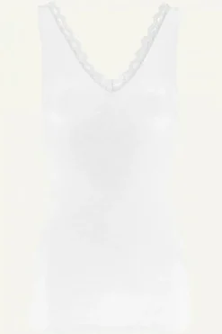 By bar Tops & Shirts*lace singlet | off white