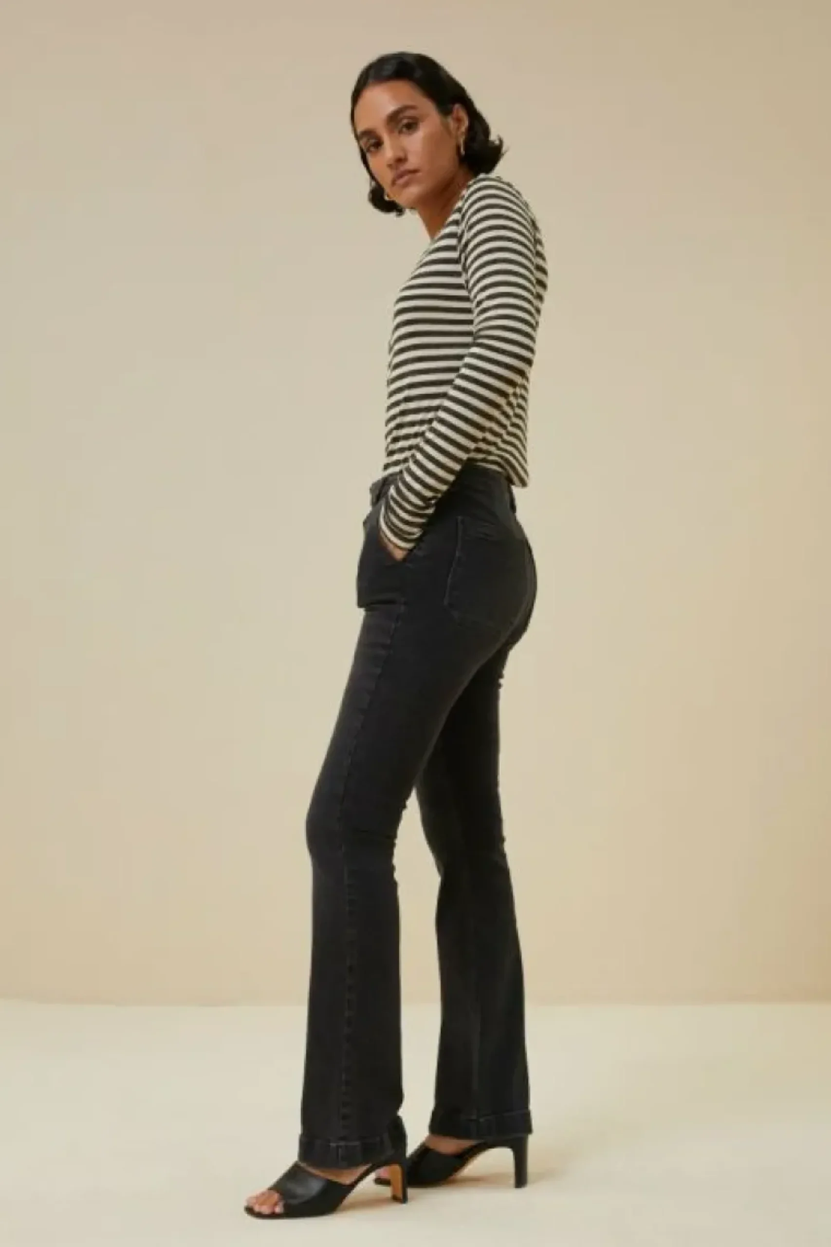 By bar Broeken*leila lb pant | jet black