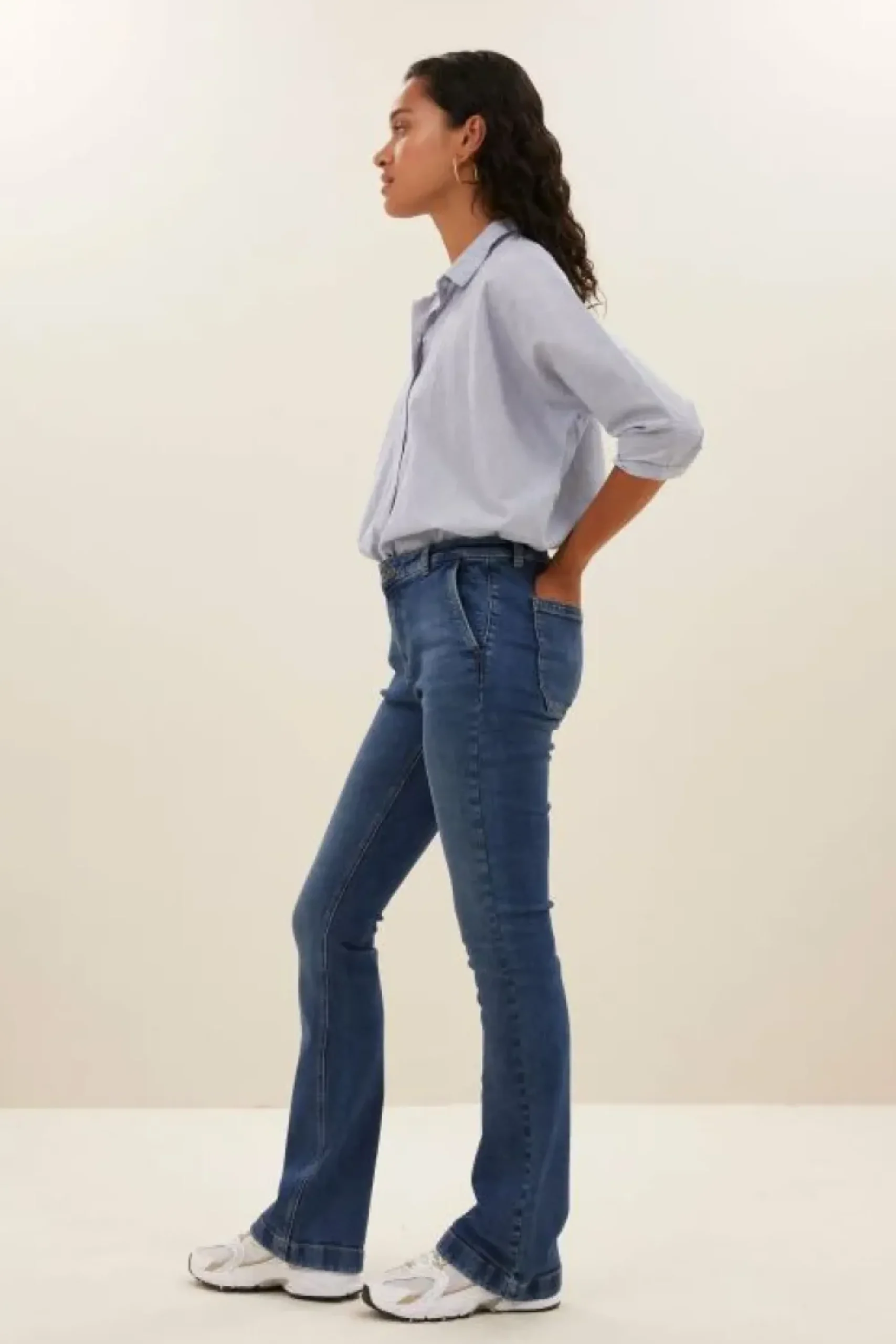 By bar Broeken*leila pant T denim | denim