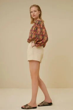 By bar Jumpsuits*leon twill short | grain