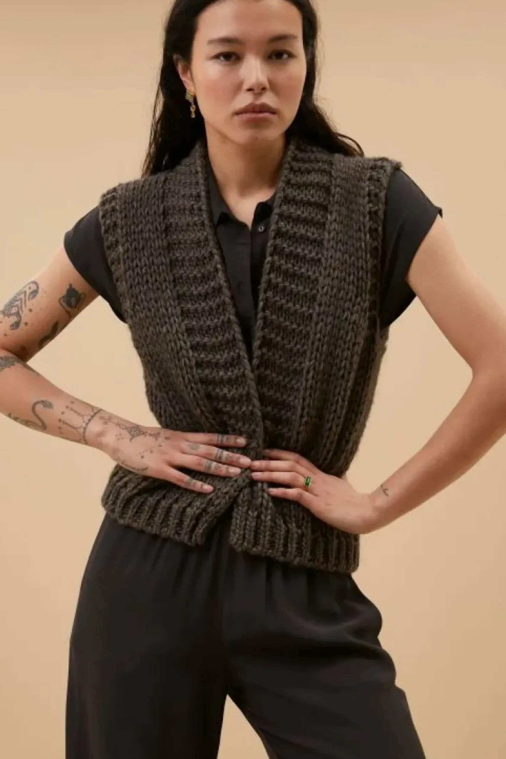 By bar Gilets & Spencers|Vesten*levi gilet | cafe noir