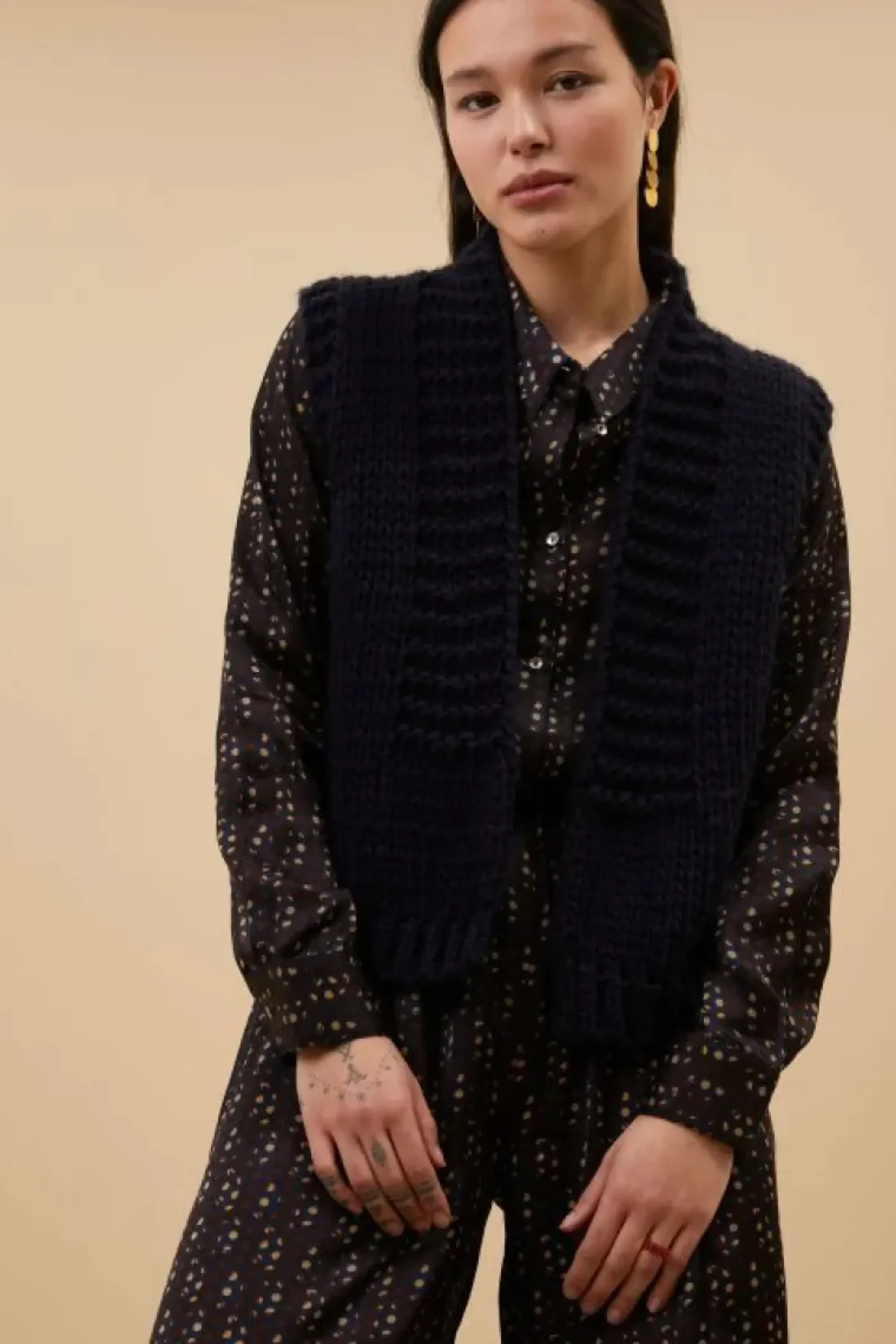 By bar Gilets & Spencers|Vesten*levi gilet | midnight