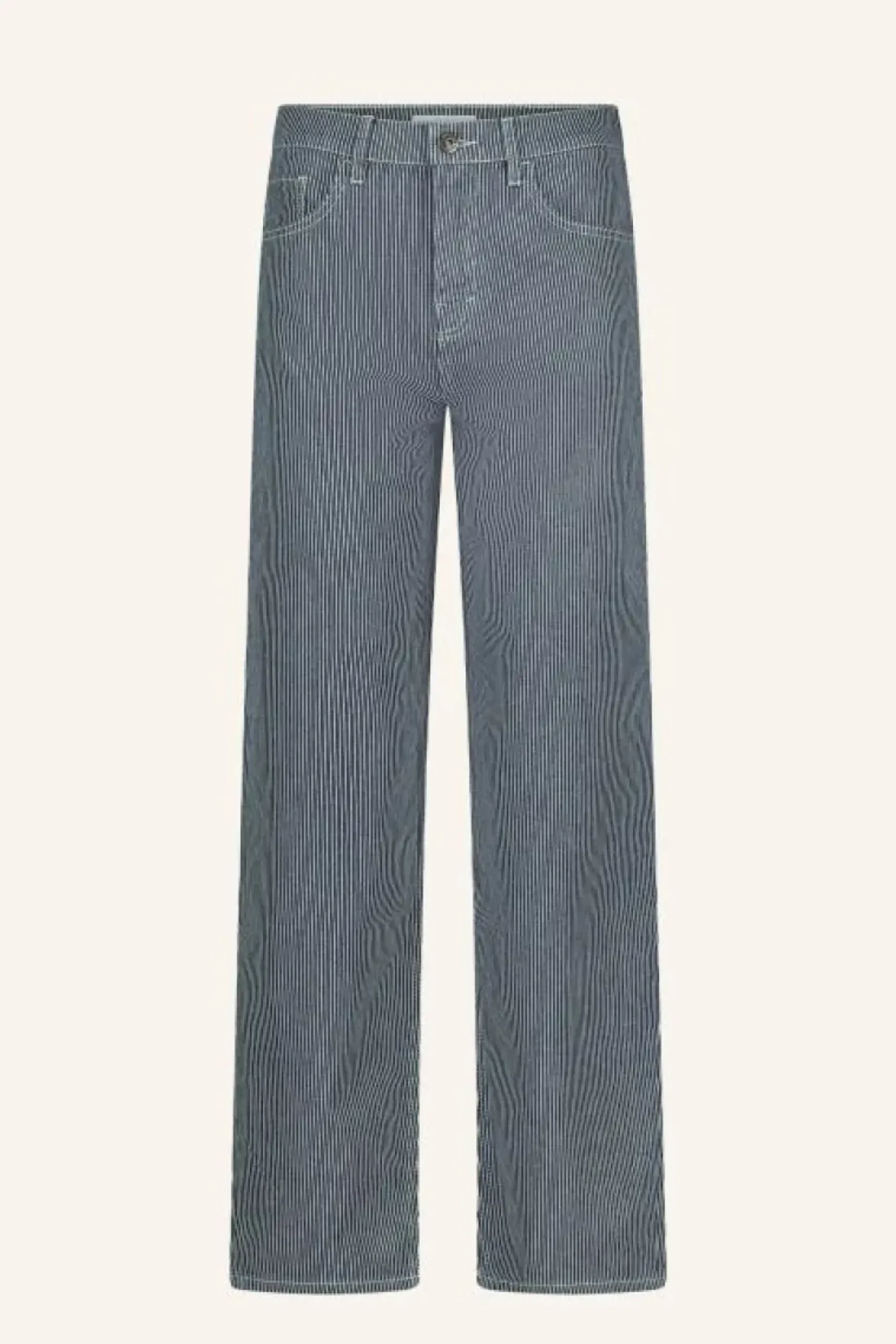 By bar Jeans|Broeken*lew stripe pants | dark blue stripe
