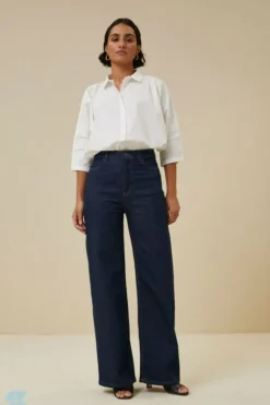 By bar Jeans|Broeken*lina pant | dark denim