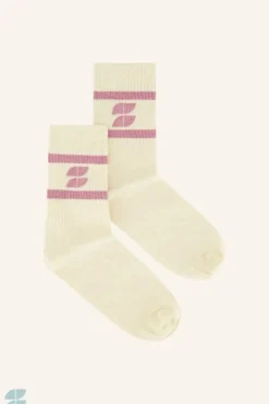 By bar Sokken*logo sparkle socks | ash rose