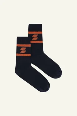 By bar Sokken*logo sparkle socks | poppy red