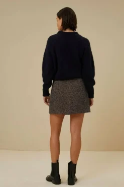 By bar Rokken*lottie tweed skirt | midnight