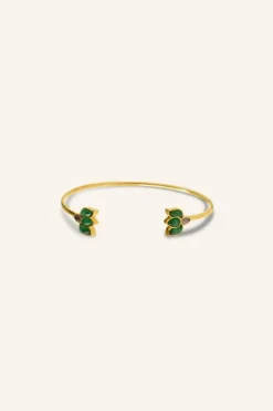 By bar Sieraden*lotus bracelet | green