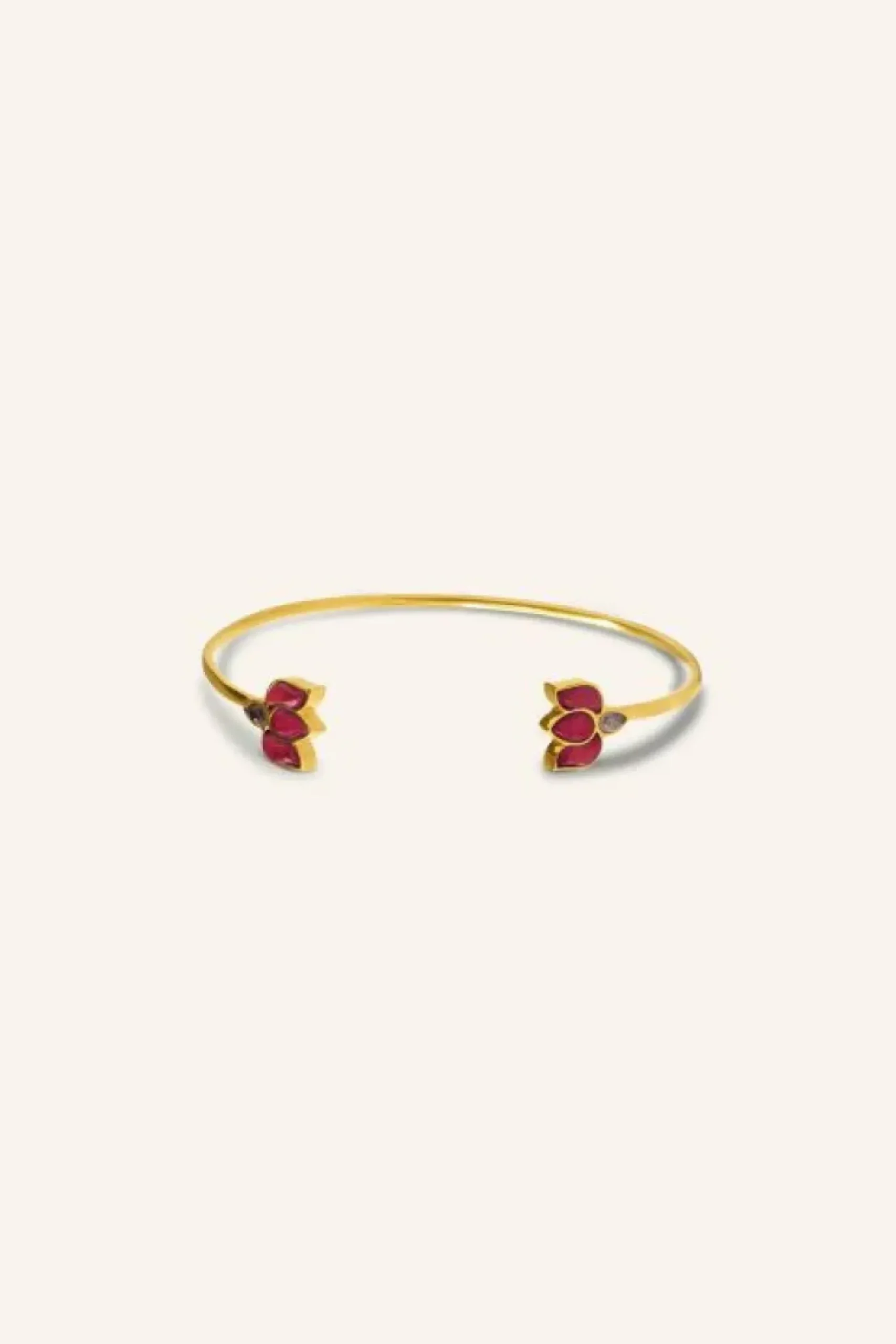 By bar Sieraden*lotus bracelet | ruby