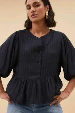 By bar Blouses*louis blouse | midnight