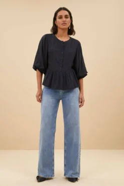 By bar Blouses*louis blouse | midnight
