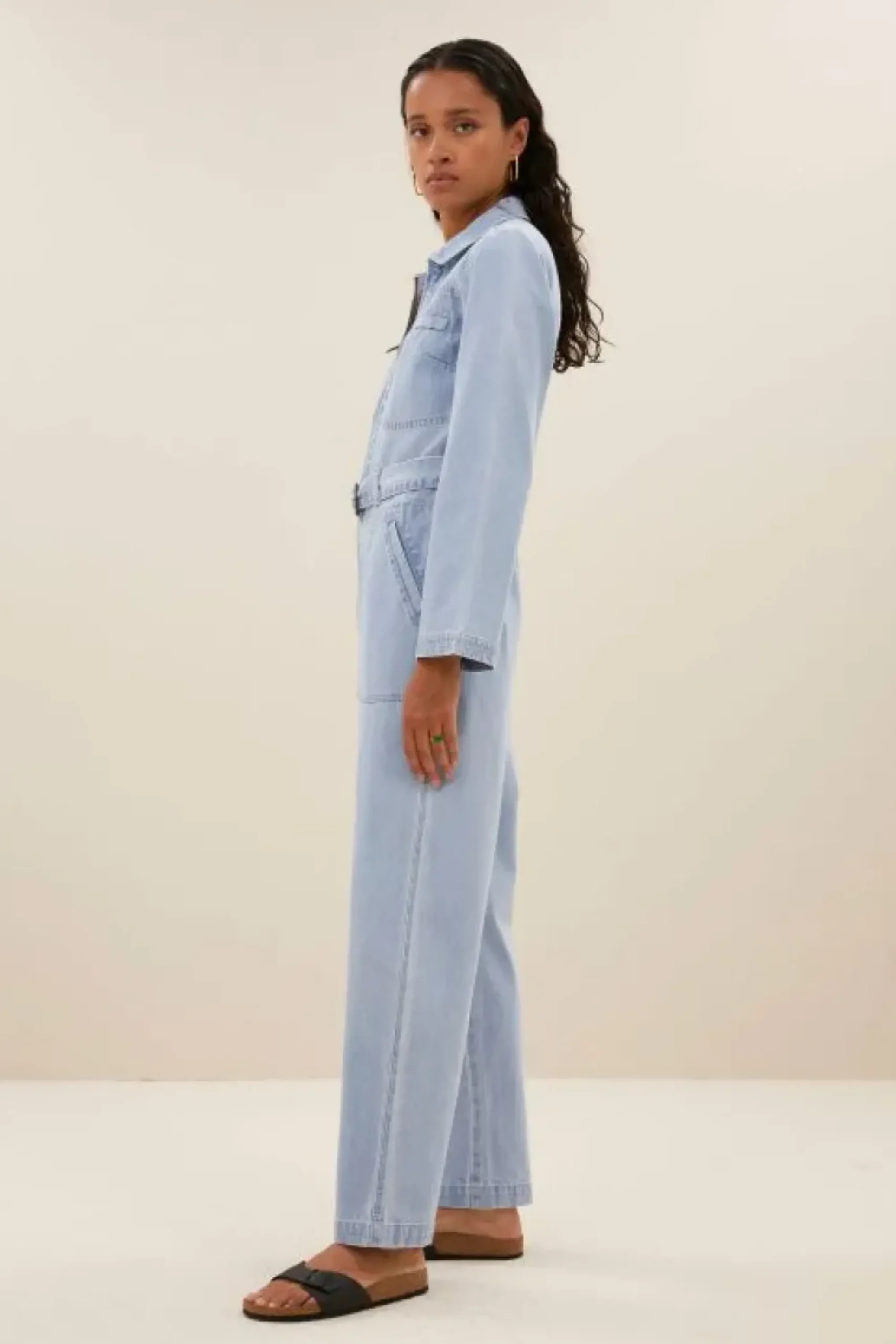 By bar Jumpsuits*louise denim suit | light denim