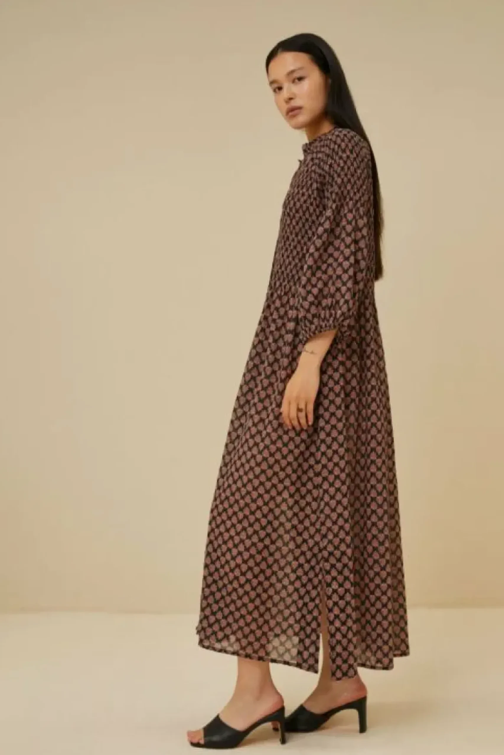 By bar Jurken*loulou leaf dress | leaf print