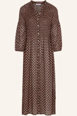 By bar Jurken*loulou leaf dress | leaf print