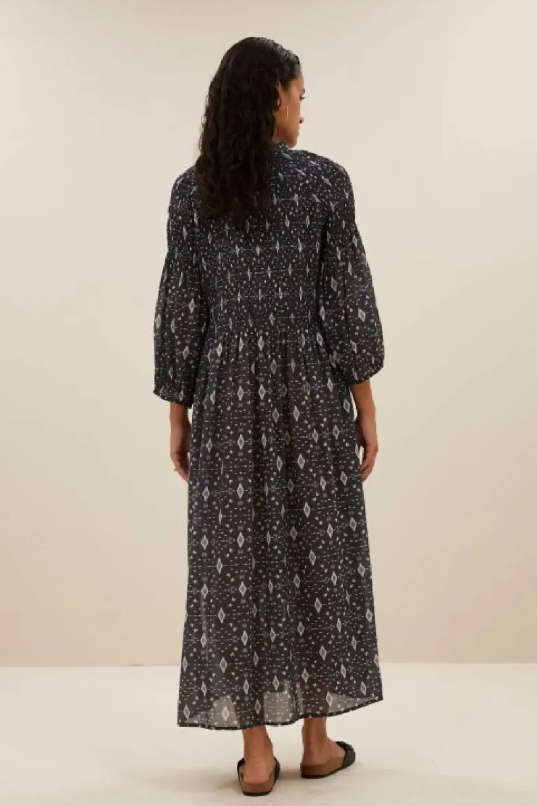 By bar Jurken*loulou midnight ikat dress | midnight ikat