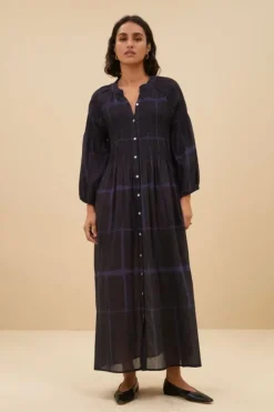 By bar Jurken*loulou square dress | square print