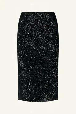 By bar Rokken*luca sequin skirt | black