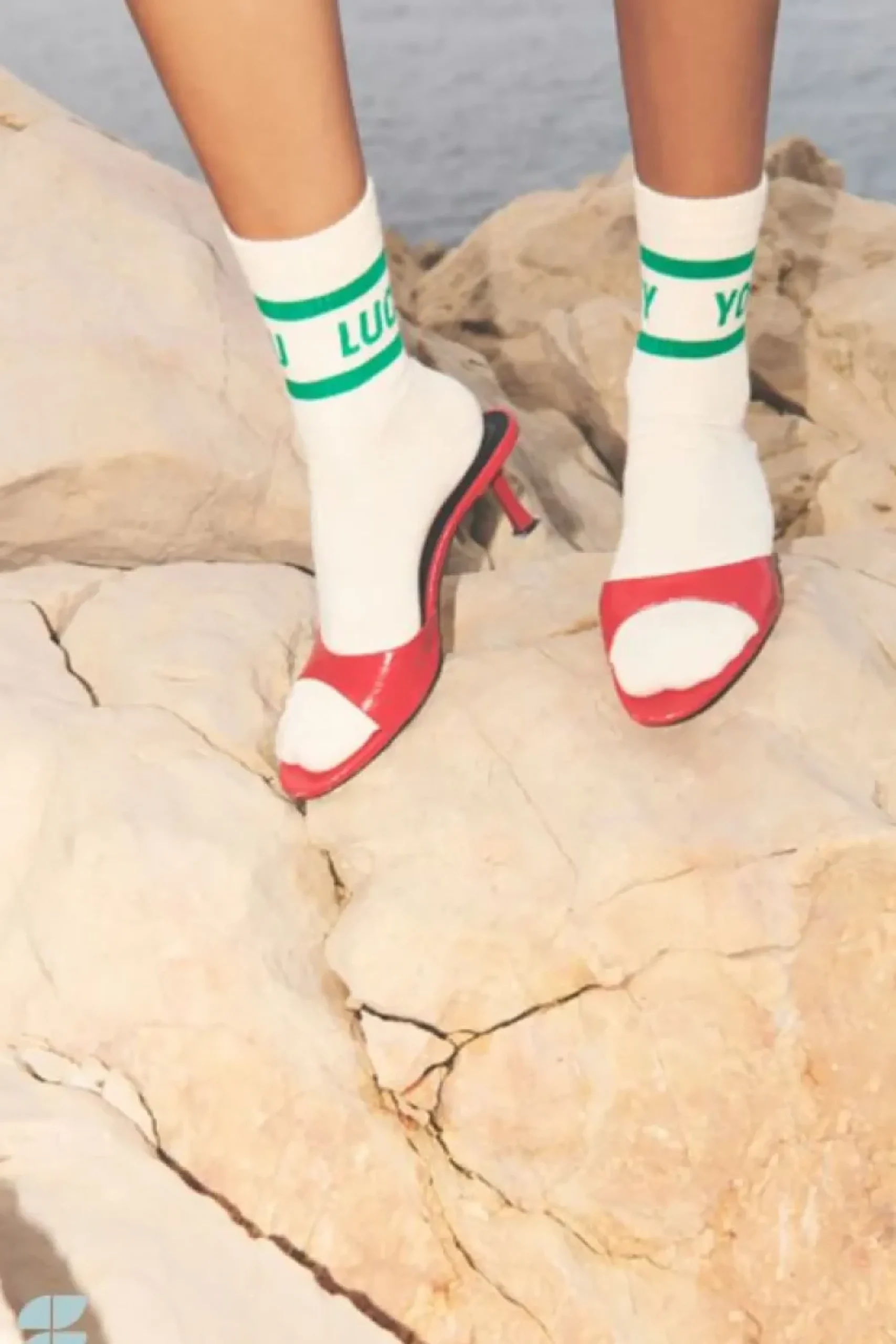 By bar Sokken*lucky you socks | spring green