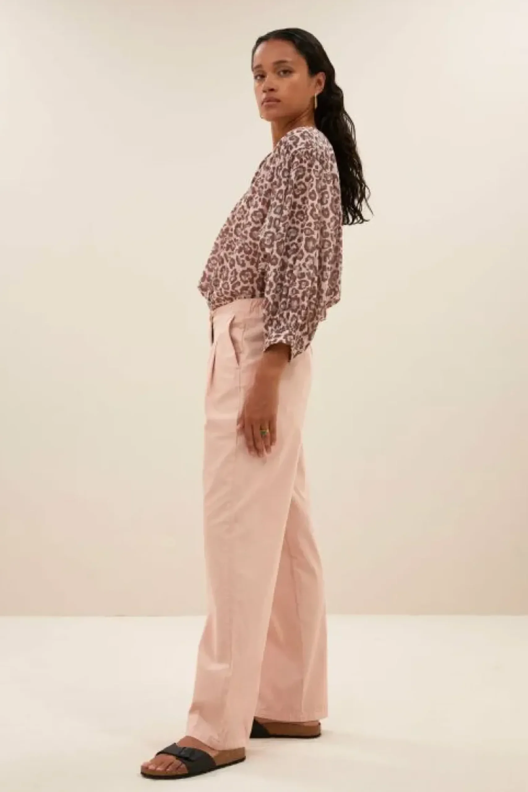 By bar Blouses*lucy cheetah blouse | pink cheetah print