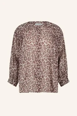 By bar Blouses*lucy cheetah blouse | pink cheetah print