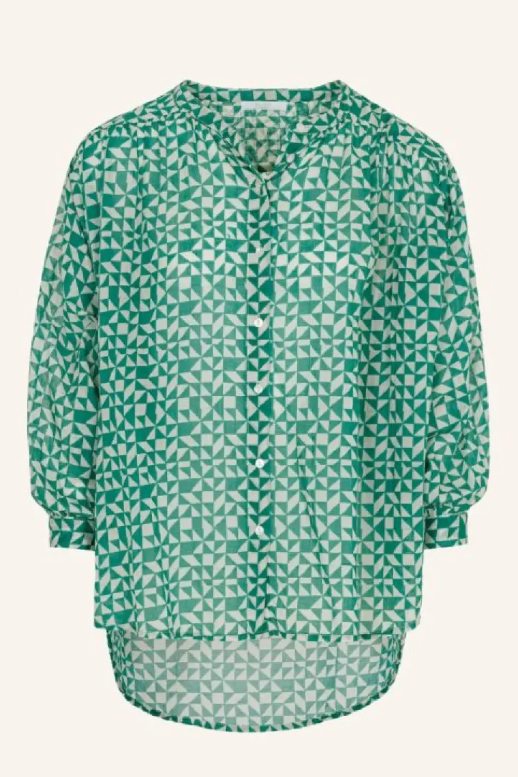 By bar Blouses*lucy graphic blouse | graphic green